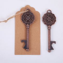 New Antique Keychain Mini Key Chain Beer Bottle Opener Wedding Favour Party Gift Card Packing
