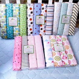 Kids Bedding Dot Flower Print Sheets Sleeping Sheets Bed Sheets Cotton Bedsheet Flannel Blankets Baby Beding Blanket Bedclothes A1127