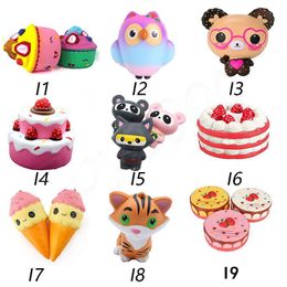 Hot Squishy Toys squishies Rabbit monkey owl panda pineapple mouse cake mermaid Slow Rising Squeeze Cute Cell Phone Strap gift for kid toys