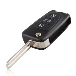 Locksmith Supplies Replacement Remote Car Key Shell 3 BT Flip Folding Key Case For Kia Hyundai