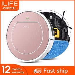 ILIFE V7s Plus Robot Vacuum Cleaner Sweep and Wet Mopping Disinfection For Hard Floors&Carpet Run 120mins Automatically Charge