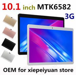 2021 Hochwertiges Octa Core 10-Zoll-Tablet MTK6582 IPS kapazitiver Touchscreen Dual-Sim 3G-Telefon-PC Android 8.0 4 GB 64 GB