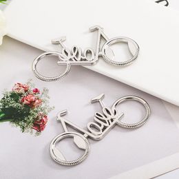 New Creative Metal Love Bicycle Beer Bottle Opener Wedding Favours Promotional Gifts Kitchen Bar
