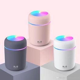 Aromatherapy Portable Colorful cup air humidifiers Household desktop gift USB car humidifier Nano fog Quiet and comfortable 300ml Ultrasonic Aroma