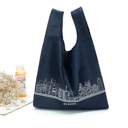 foldable reusable shopping bags eco storage grocery bags durable store shopping handbag fruit fresh bags 3149cm