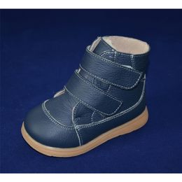 little boys boots winter white black navy red silver footwear for kids girls boots warm simple fashion shoes straps LJ200911