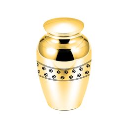 45x70mm Mini Cremation Pendant Memorial Urns Aluminium Alloy Pet Paws Cremation Urn for Ashes Pet/Human Funeral Jar