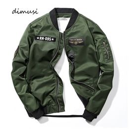 DIMUSI New Men's Bomber Jackets Casual Male Outwear Windbreaker Coats Fashion Hip Hop Mens Slim Pilot Baseball Jackets Clothing 201114