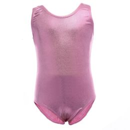 Kids Pink Leotard Lycra Spandex Sleeveless Girls Blue Gymnastics Dancewear Toddler Baby Dance Black Leotards Costumes227d