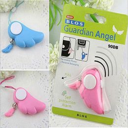 Wings Lady Defensive Electronic Alarm Safe Stable Mini Portable Keychain Alarm Safe Panic Anti Attack Self Defence Free Shipping