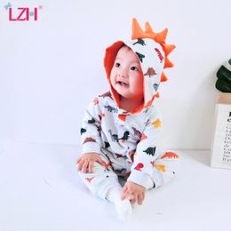 Newborn Baby Boys Clothes Infant Clothing 2021 Fall Spring Baby Rompers For Baby Girls Jumpsuit Dinosaur Easter Costume 0-2 Year 210226