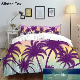Bedding Sets Silstar Tex Colourful Palm Double Set Linen Sheets Nordic Cover Duver Pillowcase Bedroom1 Factory price expert design Quality Latest Style Original
