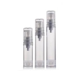 5 10 12 15ML Empty Refillable Airless Plastic Bottle Vacuum Pump Fine Mist Container Tube For Cream Lotion Perfume Essential Oil Samples