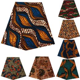 African Ankara Prints Wax Fabric Patchwork Retro Style Warp Sewing Woman Dress Craft DIY Africa Material 100% Polyester By Yard 210702
