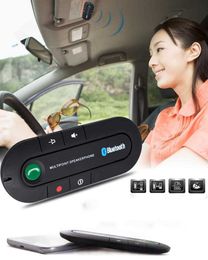 Car Bluetooth Kit Handsfree Wireless Speaker Phone MP3 Music Player Sun Visor Clip Speakerphone with Charger