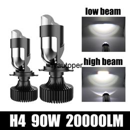 New CANbus 90 w / pair lamp H4 mini projector LED lens car bulb 20000lm conversion kit hi / headlamp beam low 9V 9v-80v RHD LHD car