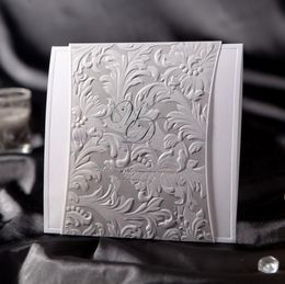 Silver wedding invitations online