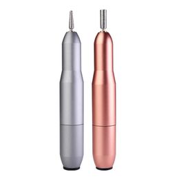 Nail Drill & Accessories Professional USB Electric Machine Files Pen Pedicure With 6Pcs Metal Grinding Heads Art Manicure Tool