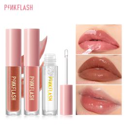 PINKFLASH Lip Gloss Base Gel Ever Glossy Moist Lip's Tint Shine Shimmer Clear Lipgloss High Hydrate Refresh Skin Care