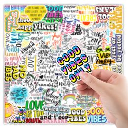 100Pcs Inspirational Words Stickers For Skateboard Laptop Luggage Bicycle Guitar Helmet Water Bottle Decals