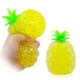 Squishy Pineapple Fidget Toy Water Beads Squish Ball Anti Stress Venting Balls Funny Squeeze Toys Stress Relief Decompression Toys Anxiety Reliever