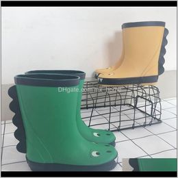Baby Maternity Drop Delivery 2021 3D Rubber Waterproof For Children Boys And Girls Fashion Little Dinosaur Rain Boots Green Yellow Kids Outdo