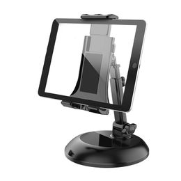 Desktop Tablet Stand Holder Adjustable Tablet Dock 360 Degree Rotation for iPad Air Pro Mini Galaxy Tabs 5-11inch Tablets and Phones