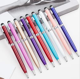 Touch Screen Ballpoint Pen Metal Durable 1.0mm Ballpoin t Pens Fashion Writing Supplies Advertising Gift