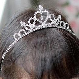 Happy Birthday Princess Crystal Rhinestone Crown Hair Bands For Kids Girl Hoop Headband Wedding Prom Tiaras Hair Jewelry Accessories
