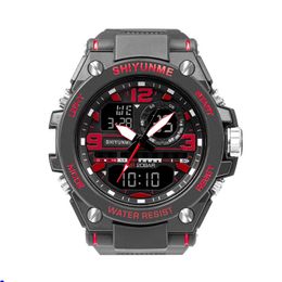 2022 cwp Waterproof watches Male Sport Clock SMAEL Brand Red Colour LED Electronics Chronograph Auto Date Wristwatch Outdoor Sports gift