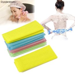 Nylon Sponges Japanese Exfoliating Beauty Skin Bath Shower Wash Cloth Towel Back Scrub 3 Colors Towel Sponge & Scrubbers