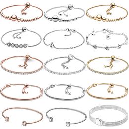 Nova popular pulseira de cor especial de prata esterlina 925 pulseira de corrente ajustável pulseira feminina joias masculinas acessórios de moda