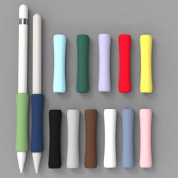 Silicone Pen Cases Touch Screen Stylus Grip Case for Apple Pencil 1 2 Shockproof Anti Scratch Protective Sleeve