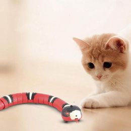 Cat Toys Intelligent Induction Obstacle Avoidance Snake Electric Wireless Simulation Teasing Dog InteractiveCat