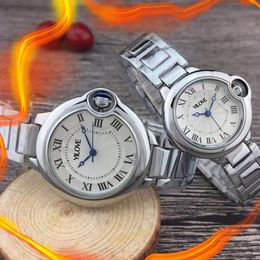 European Couple Fashion Quartz Watch Ice Out Hip Hop Style Full Stainless Steel Clock Calendar Multifunctional Luxury Business Men Women Wristwatch