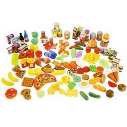 140PCS Kitchen Fun Simulation Cutting Fruits Vegetables Food Plastic Toy Pretend Food Cutting Toys Diversity Food sets for Kids LJ201211