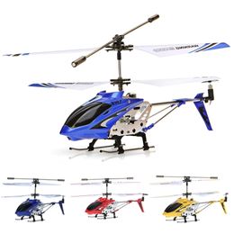 S107G RC Helicopter 3CH Alloy Copter Quadcopter Built-in Gyro Double-deck propeller With flashlight Airpale 220321