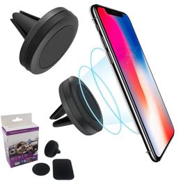 Car Mount Magnetic Air Vent Phone Holder Universal For Phone GPS Air Vent Magnetic Stand Car Mount Holder with package