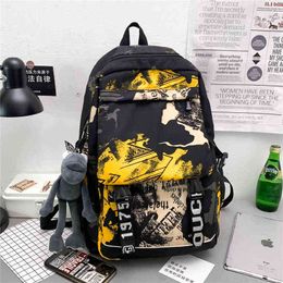 Backpack Style Bag Evening 2021new Camouflage Fashion Teenager School Shoulder s Large Capacity Unisex Personalised 220801