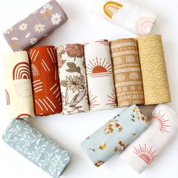 Baby Swaddle Blankets Muslin Bamboo Cotton Swaddling Newborn Animal Flowers Printed Summer Bath Towels Infant Wrap Robes Bedding Quilt Stroller Cover BC7930