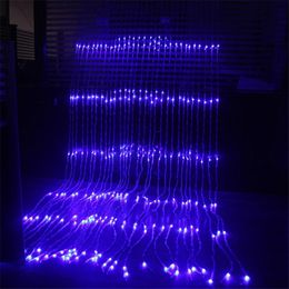 Strings 3x2M/3x3M/6x3M Waterproof LED Waterfall Icicle Curtain String Lights Party Holiday Christmas Light For Wedding Garden DecorationLED