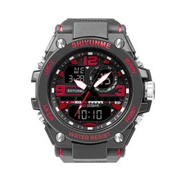 cwp Waterproof watches Male Sport Clock SMAEL Brand Red Colour LED Electronics Chronograph Auto Date Wristwatch Outdoor Sports gift