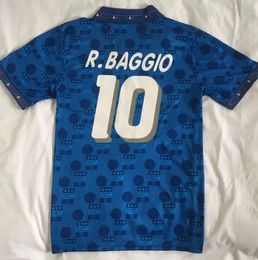 1994 maglie da calcio retrò italia maglia italia maglie stella R.BAGGIO 10 Baresi MALDINI MAILLOT SHIRTS kit uomo Maillots de football jersey