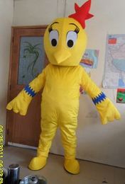 Mascot doll costume Yellow Chicken Mascot Costumes Cock Rooster Hen Cartoon Apparel Advertisement Costume Halloween Party Fancy Dress Mascot