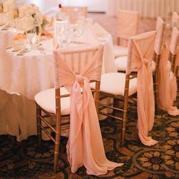 Chiffon 2016 Hot New Sash Simple Chair Covers for Weddding Custom Made High Quality Factory Sale Wedding Suppliers Accessories