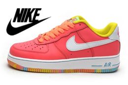 Nike Air Force 1 Women Shoes Cheap Black Gray White Nike Air Force One 1 High Running Shoes Skateboarding Sport Shoes Eur 36-39