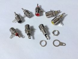 200pcs metal Female Amplifier RCA Jack Chassis Mount ADAPTER connector