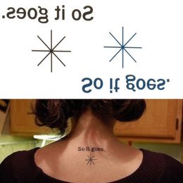 New Arrival Designer Brand Letters Pattern Waterproof Tattoo Stickers Environmental Protection Simple Easy To Operate Free Shipping