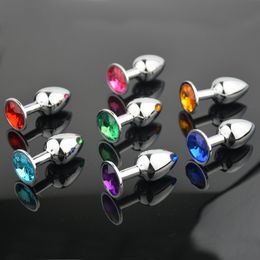 20pcs Small size Stainless Steel Attractive Butt Plugs Jewelled Anal Plug Rosebud buttplug NICE SEX TOY PRODUCTS 8951192