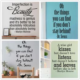 Mix Order Marilyn Monroe Wall Sticker Dr Suess Inspirational Wall Decal Vinyl Removable Vinyl Lettering Mix Order Marilyn Monroe Wall Sticker Dr Suess Inspirational Wall Decal Vinyl Removable Vinyl Lettering